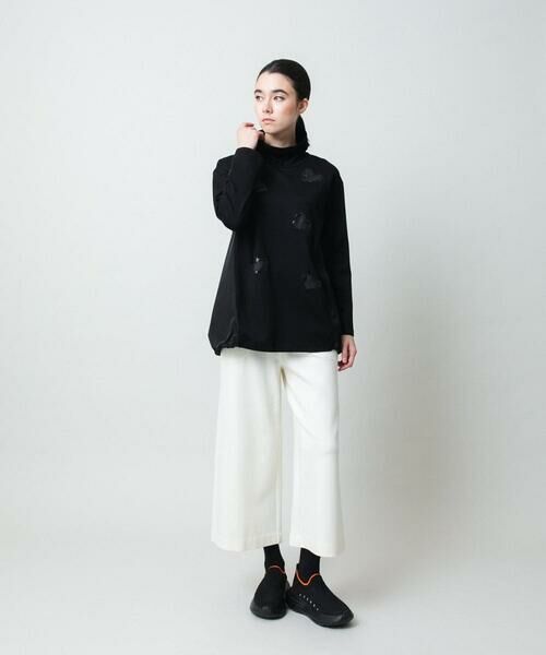 HIROKO KOSHINO / ヒロココシノ ロング・マキシ丈スカート | ハートモチーフドッキングデザインチュニック /日本製/洗える | 詳細10