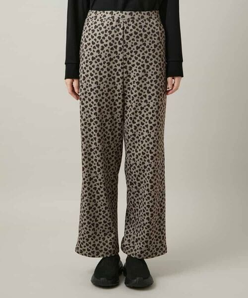 HIROKO KOSHINO / ヒロココシノ チノ・ワークパンツ | ハートアニマル柄プリントストレッチパンツ /洗える | 詳細1