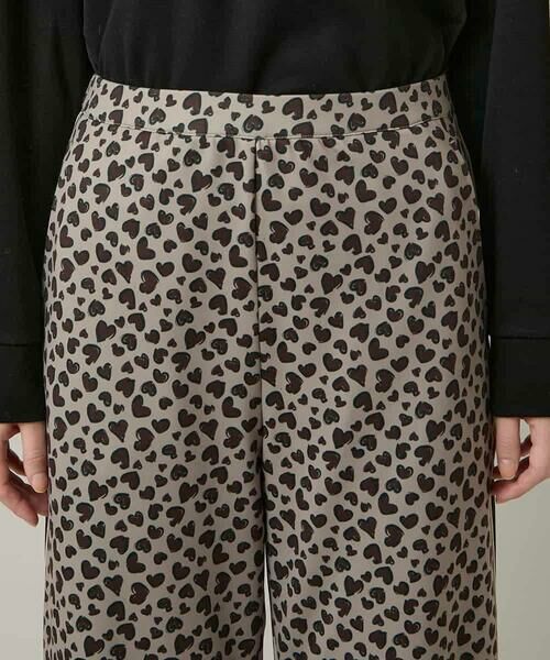 HIROKO KOSHINO / ヒロココシノ チノ・ワークパンツ | ハートアニマル柄プリントストレッチパンツ /洗える | 詳細4