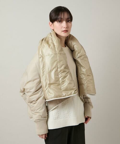 HIROKO KOSHINO / ヒロココシノ ダウンジャケット・ベスト | 【2WAY】インバーテッドデザインコート | 詳細14