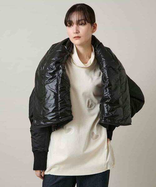 HIROKO KOSHINO / ヒロココシノ ダウンジャケット・ベスト | 【2WAY】インバーテッドデザインコート | 詳細15