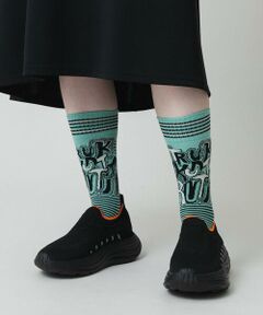 HIROKO KOSHINO / ヒロココシノ その他小物 | ロゴボーダージャカードソックス/日本製/洗濯機で洗える