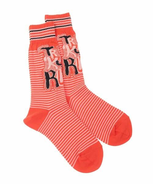 HIROKO KOSHINO / ヒロココシノ その他小物 | ロゴボーダージャカードソックス/日本製/洗濯機で洗える | 詳細1