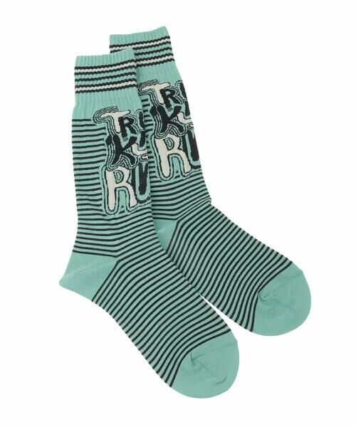 HIROKO KOSHINO / ヒロココシノ その他小物 | ロゴボーダージャカードソックス/日本製/洗濯機で洗える | 詳細2