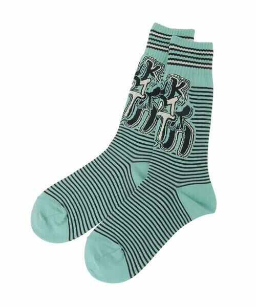HIROKO KOSHINO / ヒロココシノ その他小物 | ロゴボーダージャカードソックス/日本製/洗濯機で洗える | 詳細3