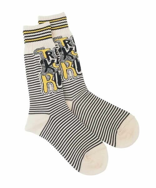 HIROKO KOSHINO / ヒロココシノ その他小物 | ロゴボーダージャカードソックス/日本製/洗濯機で洗える | 詳細8