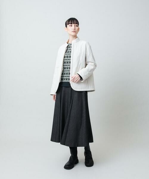 HIROKO KOSHINO / ヒロココシノ ロング・マキシ丈スカート | デニムライクジャージーフレアスカート/日本製/洗える | 詳細11
