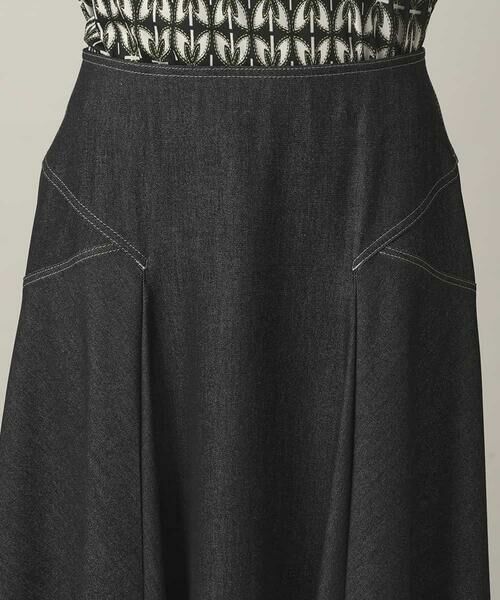 HIROKO KOSHINO / ヒロココシノ ロング・マキシ丈スカート | デニムライクジャージーフレアスカート/日本製/洗える | 詳細6