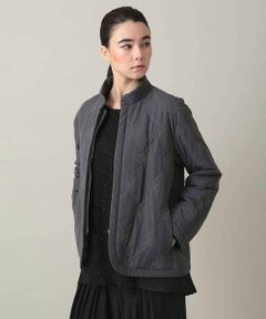 HIROKO KOSHINO / ヒロココシノ ダウンジャケット・ベスト | ロゴ刺繍キルティング中綿入りジャケット