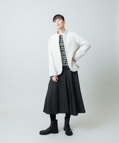 HIROKO KOSHINO / ヒロココシノ ダウンジャケット・ベスト | ロゴ刺繍キルティング中綿入りジャケット | 詳細11