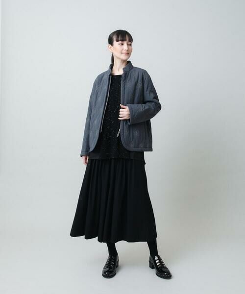 HIROKO KOSHINO / ヒロココシノ ダウンジャケット・ベスト | ロゴ刺繍キルティング中綿入りジャケット | 詳細12