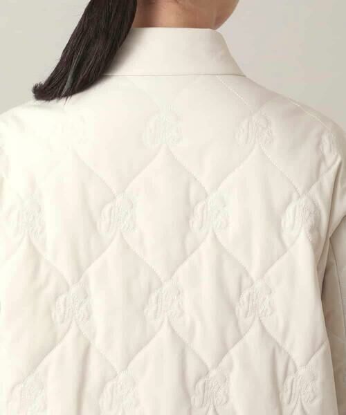 HIROKO KOSHINO / ヒロココシノ ダウンジャケット・ベスト | ロゴ刺繍キルティング中綿入りジャケット | 詳細5