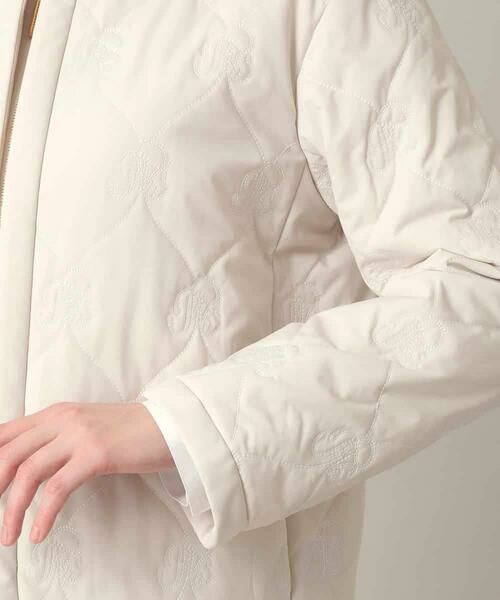 HIROKO KOSHINO / ヒロココシノ ダウンジャケット・ベスト | ロゴ刺繍キルティング中綿入りジャケット | 詳細6