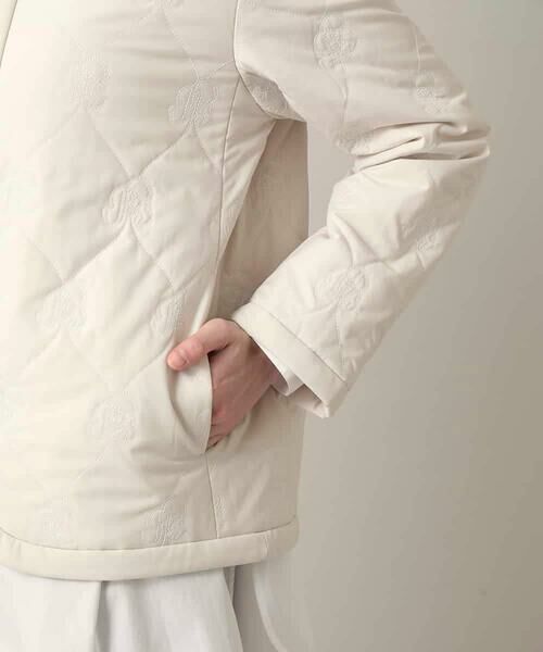 HIROKO KOSHINO / ヒロココシノ ダウンジャケット・ベスト | ロゴ刺繍キルティング中綿入りジャケット | 詳細7
