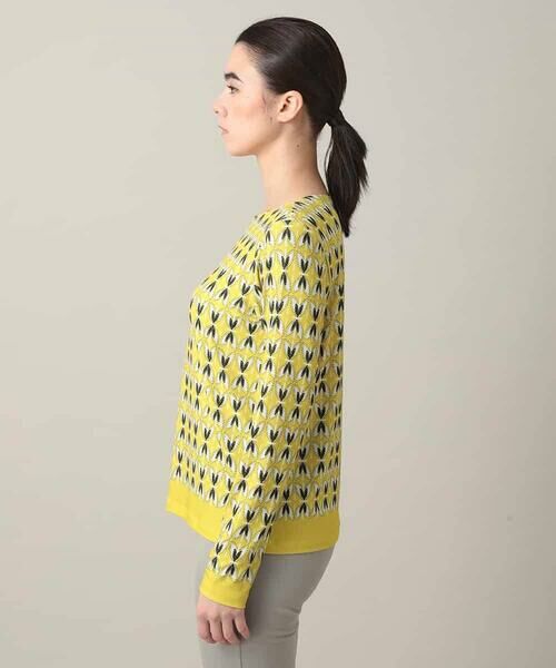 HIROKO KOSHINO / ヒロココシノ カットソー | 幾何プリントベア天竺カットソー/日本製/洗える | 詳細2