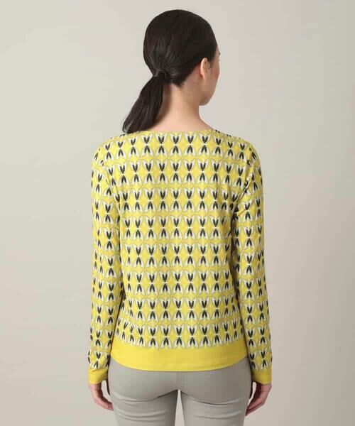 HIROKO KOSHINO / ヒロココシノ カットソー | 幾何プリントベア天竺カットソー/日本製/洗える | 詳細3