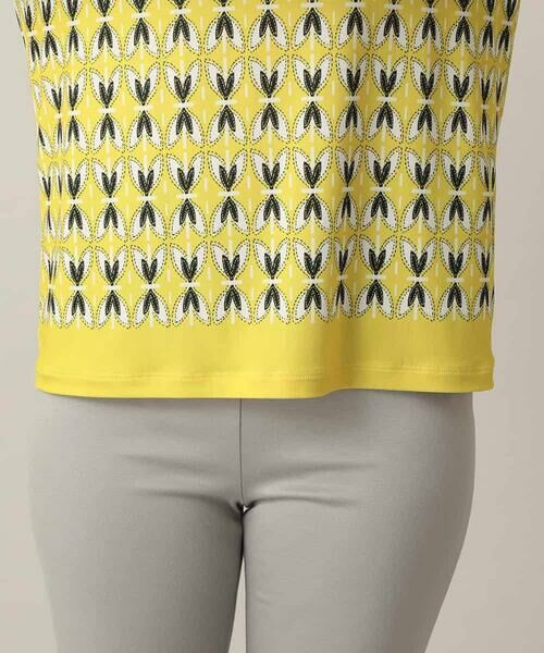 HIROKO KOSHINO / ヒロココシノ カットソー | 幾何プリントベア天竺カットソー/日本製/洗える | 詳細7