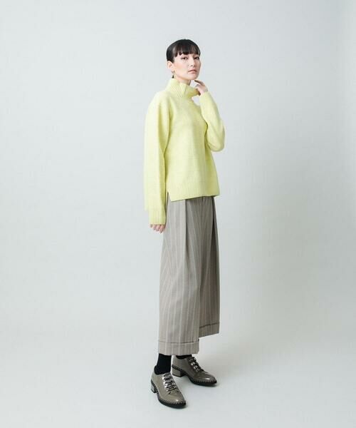 HIROKO KOSHINO / ヒロココシノ その他パンツ | シャドーストライプクロップドワイドパンツ/日本製/洗える | 詳細9
