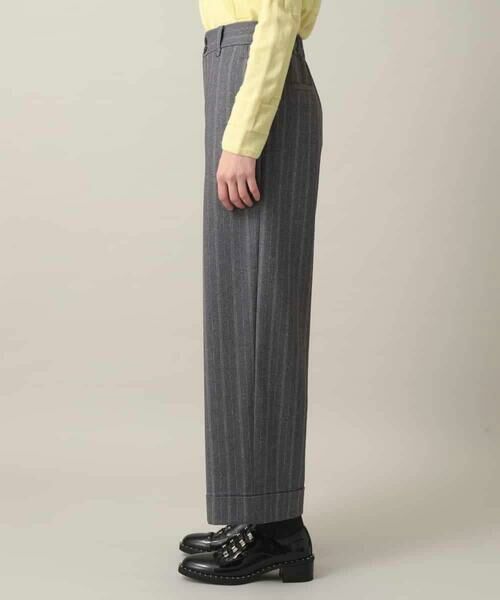 HIROKO KOSHINO / ヒロココシノ その他パンツ | シャドーストライプワイドパンツ/日本製/洗える | 詳細2