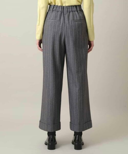 HIROKO KOSHINO / ヒロココシノ その他パンツ | シャドーストライプワイドパンツ/日本製/洗える | 詳細3
