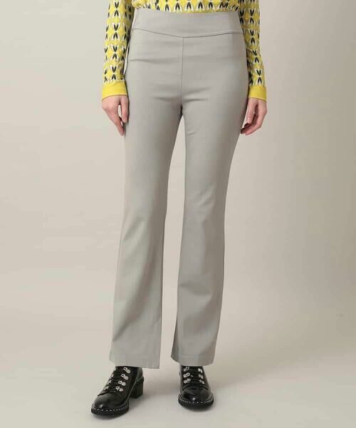 HIROKO KOSHINO / ヒロココシノ チノ・ワークパンツ | ストレッチポンチイージーパンツ/日本製/洗える（ライトグレー）