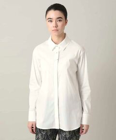 HIROKO KOSHINO / ヒロココシノ シャツ・ブラウス | 配色ステッチ比翼デザインシャツ/洗える