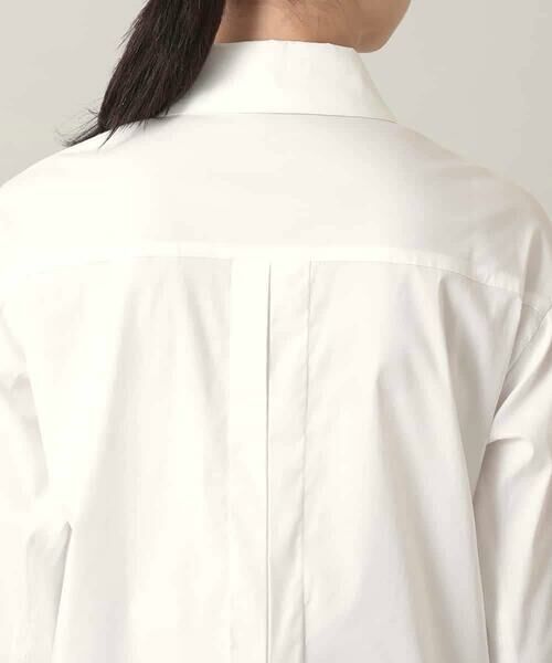 HIROKO KOSHINO / ヒロココシノ シャツ・ブラウス | 配色ステッチ比翼デザインシャツ/洗える | 詳細5