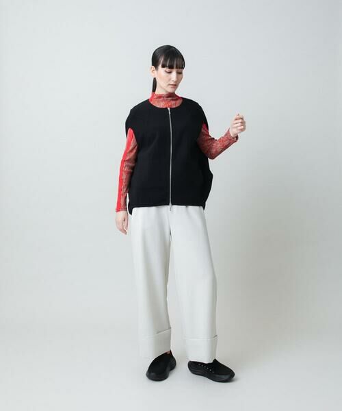 HIROKO KOSHINO / ヒロココシノ ベスト | ミラノリブデザインニットベスト/洗える | 詳細11