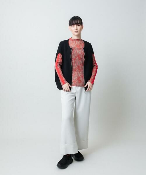 HIROKO KOSHINO / ヒロココシノ ベスト | ミラノリブデザインニットベスト/洗える | 詳細12