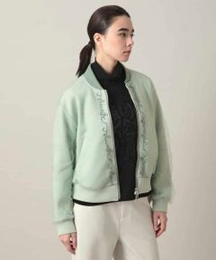 HIROKO KOSHINO / ヒロココシノ その他アウター | チュールレイヤードダンボールニットブルゾン