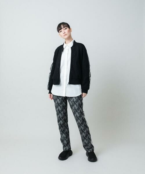 HIROKO KOSHINO / ヒロココシノ その他アウター | チュールレイヤードダンボールニットブルゾン | 詳細13