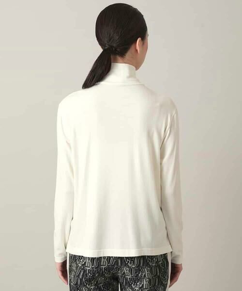 HIROKO KOSHINO / ヒロココシノ カットソー | スパンコール刺繍ロゴデザインカットソー/日本製/洗える | 詳細3