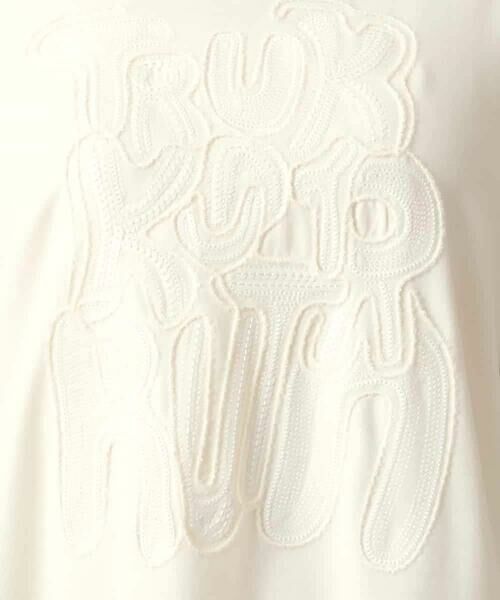 HIROKO KOSHINO / ヒロココシノ カットソー | スパンコール刺繍ロゴデザインカットソー/日本製/洗える | 詳細9