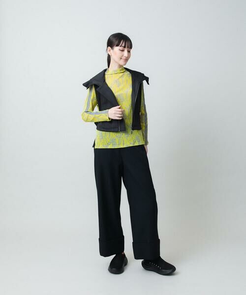 HIROKO KOSHINO / ヒロココシノ ベスト | チュールロゴプリントカットソー /日本製/洗える | 詳細11