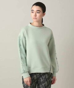 HIROKO KOSHINO / ヒロココシノ カットソー | チュール刺繍スリーブデザインプルオーバー