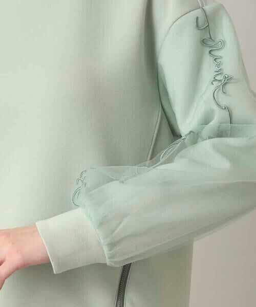 HIROKO KOSHINO / ヒロココシノ カットソー | チュール刺繍スリーブデザインプルオーバー | 詳細6