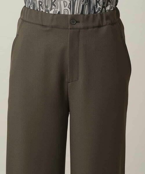 HIROKO KOSHINO / ヒロココシノ その他パンツ | ツイルストレッチロールアップワイドパンツ/洗える | 詳細4