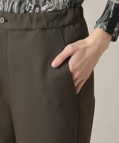 HIROKO KOSHINO / ヒロココシノ その他パンツ | ツイルストレッチロールアップワイドパンツ/洗える | 詳細7