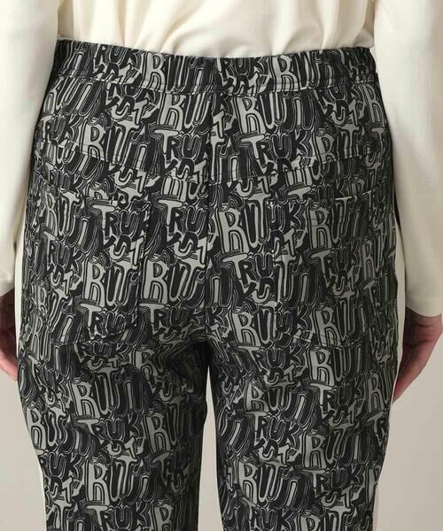 HIROKO KOSHINO / ヒロココシノ チノ・ワークパンツ | サイドラインロゴプリントパンツ/洗える | 詳細5