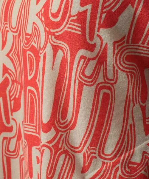 HIROKO KOSHINO / ヒロココシノ チュニック | ロゴプリントジョイントリブチュニック /日本製/洗える | 詳細9