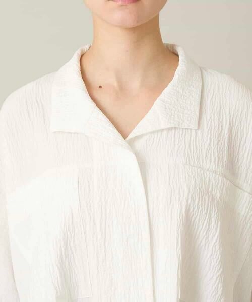 HIROKO KOSHINO / ヒロココシノ シャツ・ブラウス | ダブルポケットサッカーライクシャツ /日本製/洗える | 詳細5