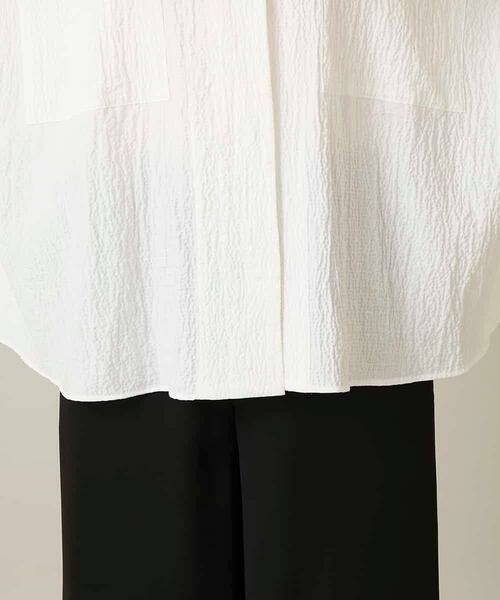 HIROKO KOSHINO / ヒロココシノ シャツ・ブラウス | ダブルポケットサッカーライクシャツ /日本製/洗える | 詳細8