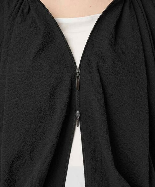 HIROKO KOSHINO / ヒロココシノ その他アウター | タックギャザーノーカラーブルゾン /日本製 | 詳細10