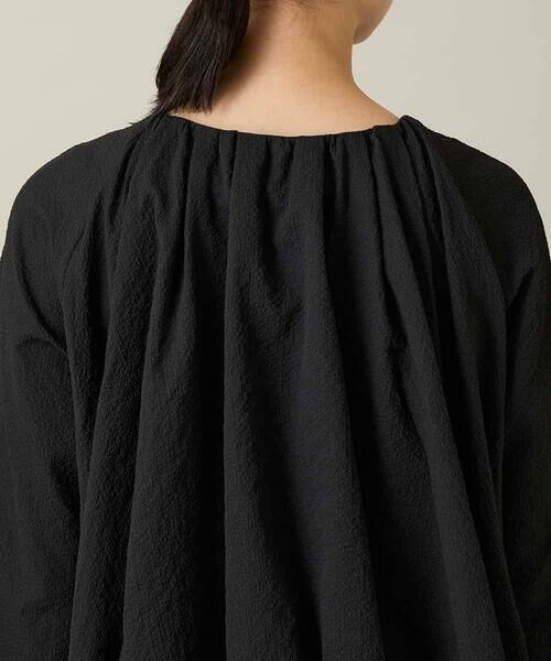 HIROKO KOSHINO / ヒロココシノ その他アウター | タックギャザーノーカラーブルゾン /日本製 | 詳細6