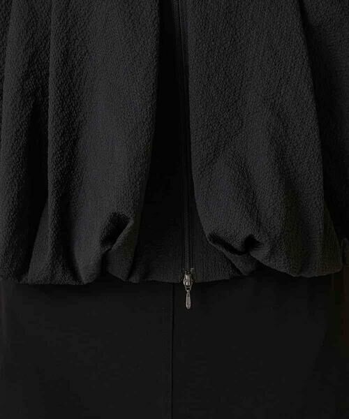 HIROKO KOSHINO / ヒロココシノ その他アウター | タックギャザーノーカラーブルゾン /日本製 | 詳細8