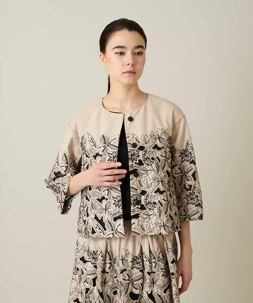 HIROKO KOSHINO / ヒロココシノ シャツ・ブラウス | カットワークフラワーブラウス /洗える | 詳細1