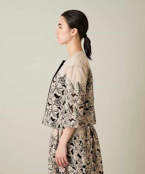 HIROKO KOSHINO / ヒロココシノ シャツ・ブラウス | カットワークフラワーブラウス /洗える | 詳細3