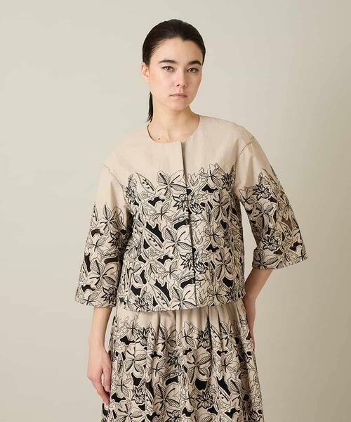 HIROKO KOSHINO / ヒロココシノ シャツ・ブラウス | カットワークフラワーブラウス /洗える（ベージュ）