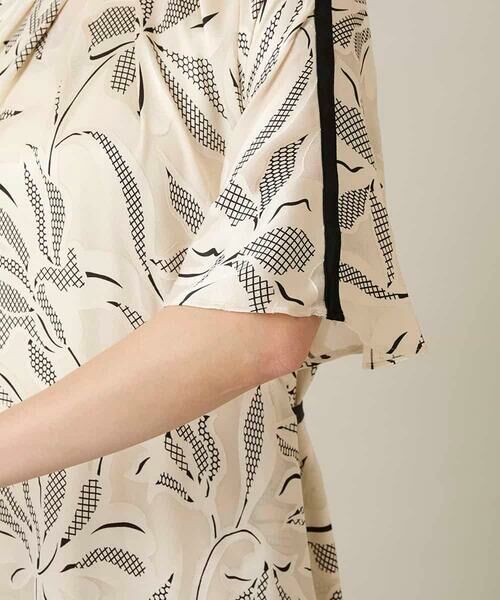 HIROKO KOSHINO / ヒロココシノ ロング・マキシ丈ワンピース | ラインフラワーワンピース /日本製/洗える | 詳細6