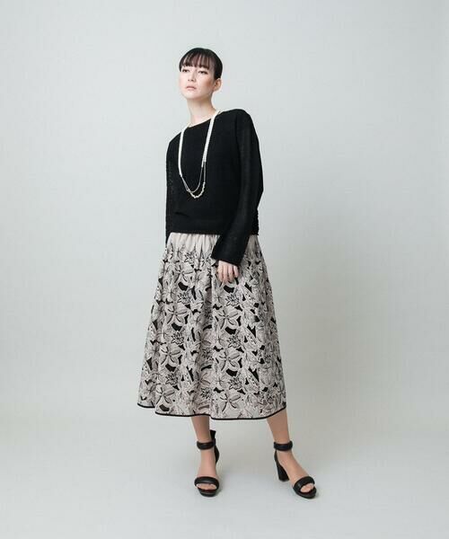 HIROKO KOSHINO / ヒロココシノ ニット・セーター | シアーメッシュニットプルオーバー /洗える | 詳細11